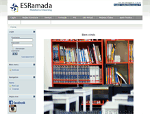 Tablet Screenshot of moodle.esramada.pt